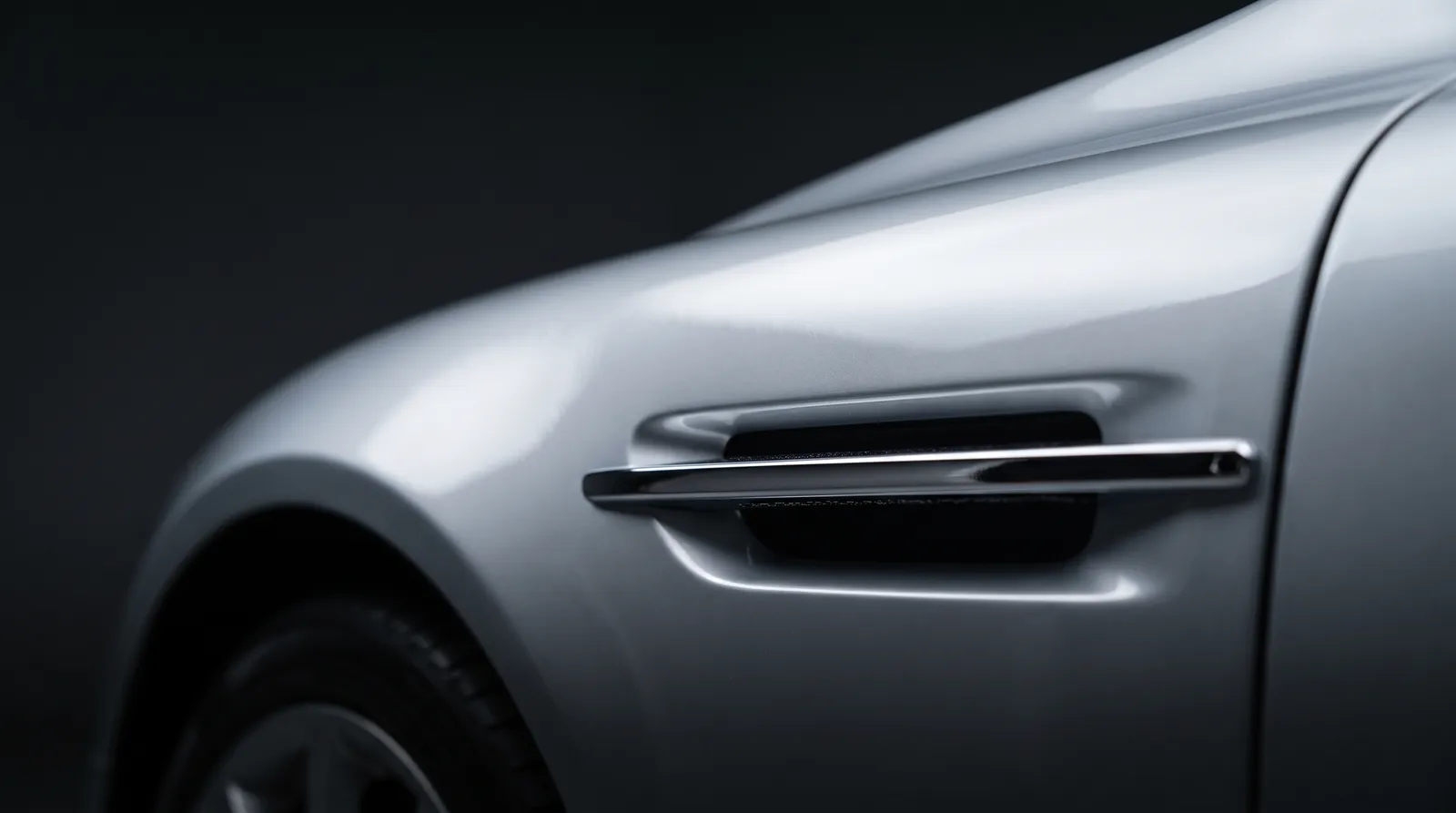 Detail van een Aston Martin DB9