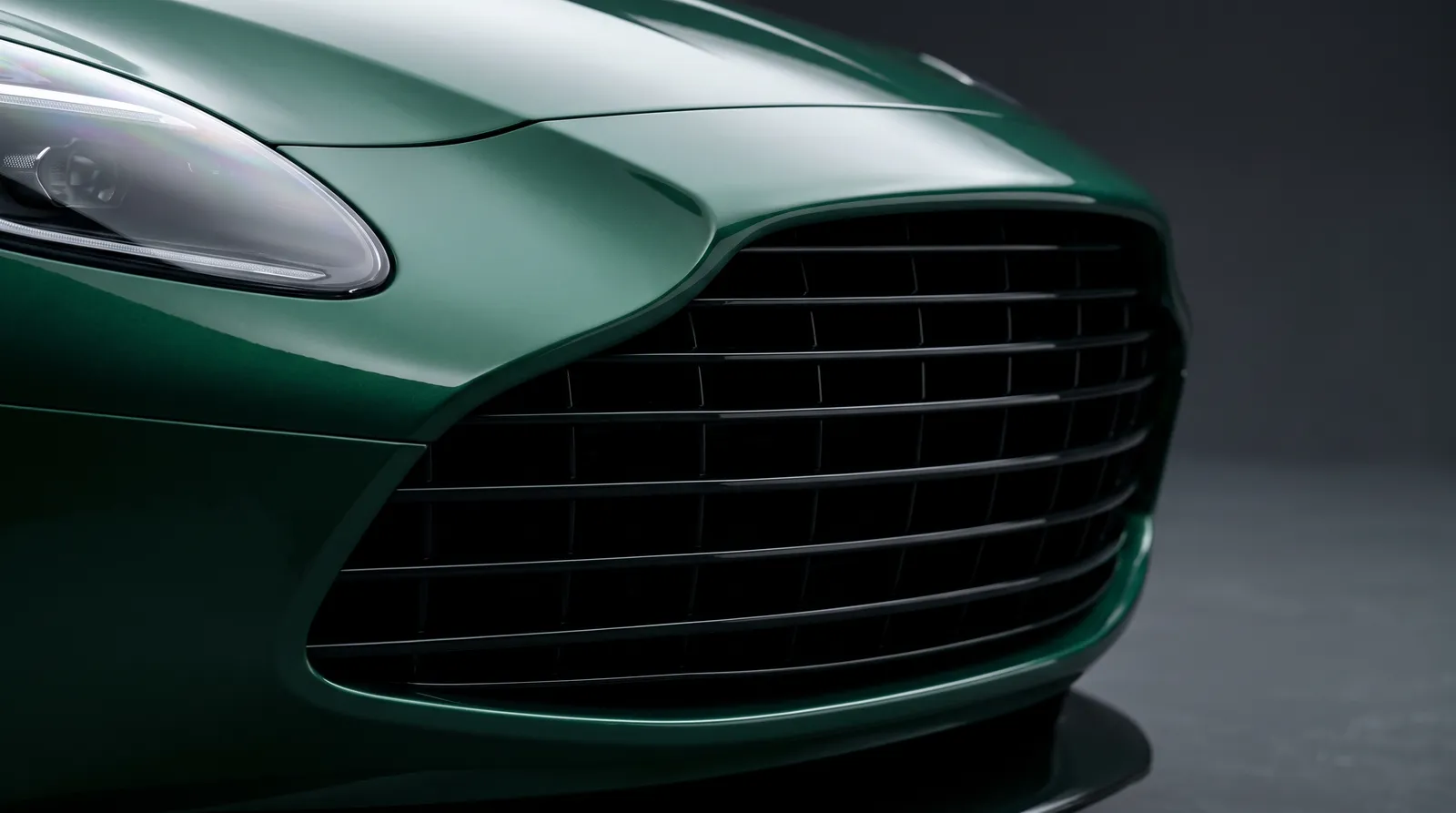 Detail van een Aston Martin